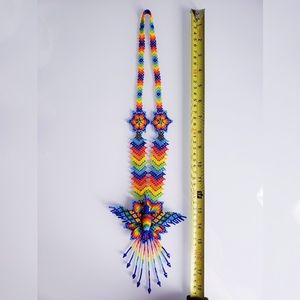 Colibri Colorful Mexican Large Necklace Hand Made